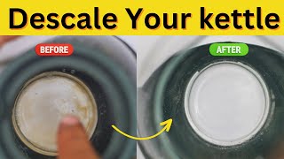 How to descale a kettle with bicarbonate of soda and vinegar no lemon [upl. by Maggi]