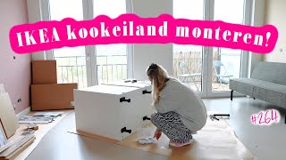 KLUSSEN IN MIJN NIEUWE HUIS ⚒️ IKEA KOOKEILAND MONTEREN amp GIETVLOER EINDRESULTAAT  WEEKVLOG 264 [upl. by Rutan531]