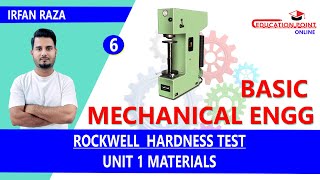 RockWell Hardness Test  Basic Mechanical Engineering RGPV BTech 1st Year  Irfan Raza [upl. by Buiron]