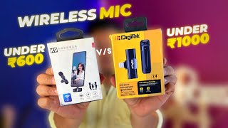 Which is Best Mic for ₹600 vs ₹1000  Which Should You Buy for Making Youtube Videos  Wireless Mic [upl. by Lugo461]