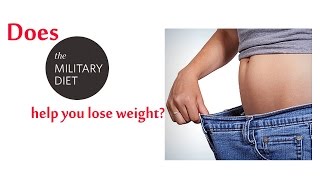 Military Diet Plan for Weight Loss Lose 10 Pounds in 3 Days  Review amp Side Effects [upl. by Yaeger]