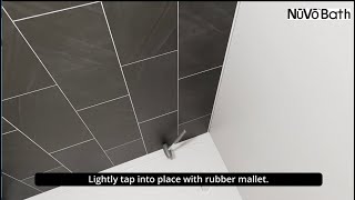 ThermaGlass  Nuvo Vertical Shower Wall Installation Instructions [upl. by Llehcnom155]