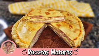 Tarta de jamon y queso  MASA CASERA FACIL ✅CENA RÁPIDA ✅ [upl. by Northway466]