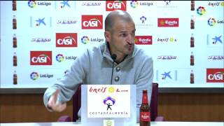 Rueda de prensa de Fernando Soriano tras el UD Almería vs Elche CF 21 [upl. by Pompea516]