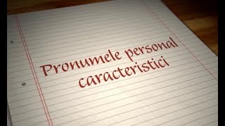 Pronumele personal ExamenulTauro [upl. by Annirak336]