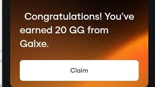 How to earn a Galxe token G via their telegram Mini App airdrop earnmoneyonline money [upl. by Ailad]