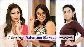 Must Try VALENTINES Makeup Tutorials  College Office amp Married Girls  Beauty Anaysa [upl. by Aztirak463]