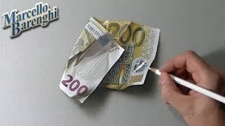 How to draw a 200 euro banknote [upl. by Itnuahsa]