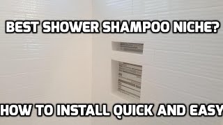 How to Install a LeakProof Shower Niche [upl. by Leonhard95]