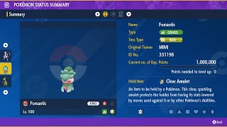 Fomantis  Solo  7 Star Serperior Raid  Pokemon ScarletViolet [upl. by Ahsahtan]