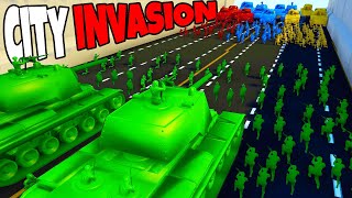 Green Army Men CITY INVASION vs ALL ARMY MEN  Attack on Toys [upl. by Illoh405]