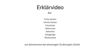 Grammatik  erklärt von der 7b  Video 1 [upl. by Avla]