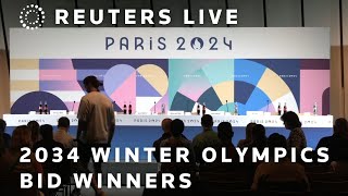 LIVE 2034 Winter Olympic Games bid winners Utah City hold press conference [upl. by Parish]