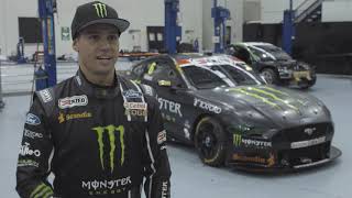 Cam Waters unveils Monster Energy Ford Mustang in Supercars first [upl. by Kovacs81]