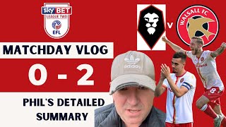 Salford 02 Walsall Matchday vlog Phils detailed summary [upl. by Ramuk]