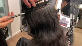 Q  WEFT HAIR EXTENSIONS INSTALLATION [upl. by Searle]