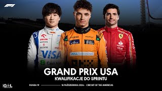 Formuła 1  GP USA Kwalifikacje do Sprintu  F1 NA ŻYWO  LIVE [upl. by Jemimah367]