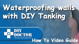 Waterproofing and damproofing walls with DIY Tanking [upl. by Oicnerual58]