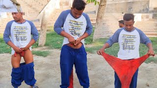 how to wear a langot for workout  langot kesy bandhtay hein  tahir pehlwan jhedu [upl. by Leontine610]