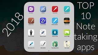 2018’s Top 10 note taking apps for iPad 2018 and iPad pro Paperless Student [upl. by Idoux]