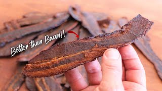 Double Smoked Sweet amp Spicy Bacon Jerky [upl. by Acemat147]