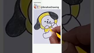 Bt21 chimmy drawing bt21 chimmy jimin shorts [upl. by Nirro]