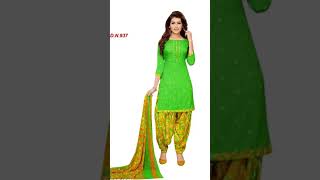 Patiala suit with neck design saluar Panjabi dress design [upl. by Ramej]