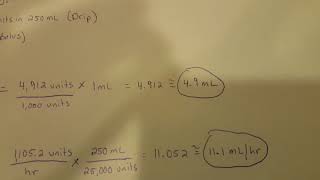 Heparin Protocol Drug Calc 135lb Patient [upl. by Leotie]