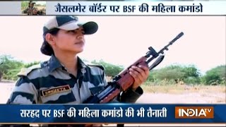 Women BSF Commandos Deployed On Jaisalmer Border [upl. by Jdavie]