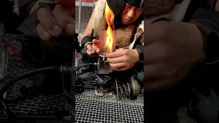 Leather Shoe Making shorts diy leathercraft leather shoes viral shortsfeed diycrafts [upl. by Ilrebmik]