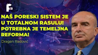 Dragan Radović  NAŠ PORESKI SISTEM JE U RASULU POTREBNA JE TEMELJNA REFORMA [upl. by Tacye]