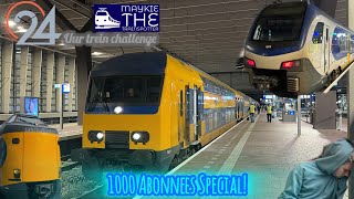 24 UUR trein CHALLENGE  1000 ABONNEES special  treinleven [upl. by Ydniahs881]