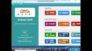 quotSchoolSoftquot windowsbased offline school software amp ERP by ATMC wwwatmcconsultancycom [upl. by Air]