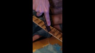 Chiseling a Guitar Fret shorts [upl. by Dacie]