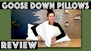 Puredown Goose Feathers and Down Pillows Review [upl. by Buskirk]