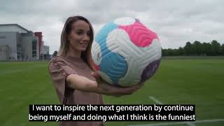 Kosovare Asllani interview before the Womens Euro 2022 Stadium Sweden [upl. by Ameer]