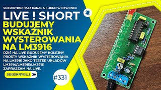 Budujemy wskaźnik wysterowania na LM3916 SHORT vu led audio service electronics shorts [upl. by Kerrison157]