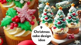 9 Christmas cake design idea easyrannabd [upl. by Ursulette585]