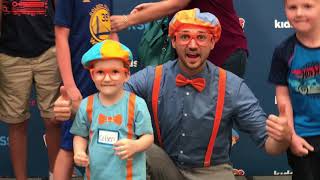 Meeting Blippi  We got to meet Blippi at the Kswiss launch of Blippi’s new shoe line [upl. by Mauceri]