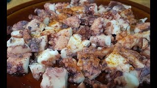 Cómo cocinar y limpiar un pulpo [upl. by Tamah]