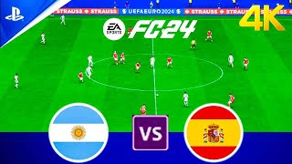 SPAIN vs ARGENTINA  Finalissima 2025  Messi vs Yamal  Full Match  FC 24 PS5 Gameplay [upl. by Eyak]