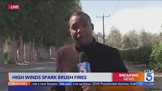 At least 1 home destroyed people burned by fire in Ventura County [upl. by Pejsach]