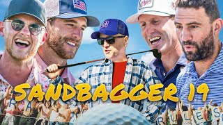 Jack Eichel  Noah Hanifin VS Ryan Whitney  Paul Bissonnette  Sandbagger Invitational 19 [upl. by Oetam423]