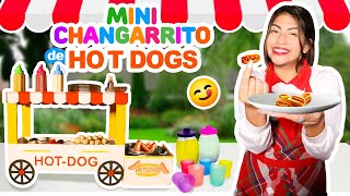 🌭 MINI PUESTO de HOT DOG🍅😋¡MINI CLIENTES me COMPRAN con MINI DINERO 💵 [upl. by Oxford]