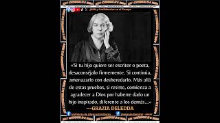 ✓GRAZIA DELEDDA «Frase del día» JARH literatura GraziaDeledda [upl. by Haissem]