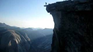 GUY BASE JUMPING OFF HALF DOME [upl. by Edlyn487]