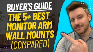 TOP 5 BEST MONITOR ARM WALL MOUNTS  Monitor Wall Arm Mount Review 2023 [upl. by Kathie]