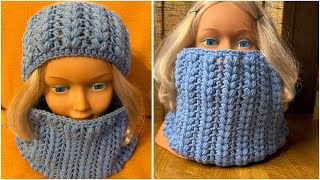 Snood au crochet fashion handmade knitting diy crochet knitting uncinetto crochettutorial [upl. by Ollayos65]