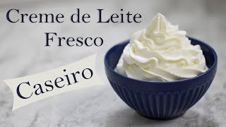 Creme de Leite Fresco CASEIRO  Receita fácil e de baixo custo  Receita Sandra Dias [upl. by Gough]