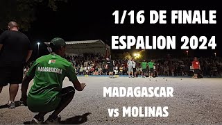 116 EQUIPE MOLINAS CONTRE MADAGASCAR petanque [upl. by Tish]